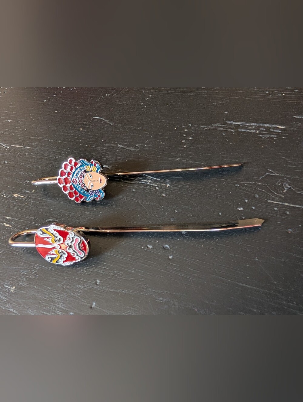 Set of 2 Traditional Chinese Beijing Opera Bookmarks Asian Art Book Lovers Gift